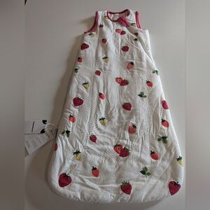 BubblePanda Rayon Bamboo Sleep Sack 6-12 Months 1.0 Tog Soft  Strawberry